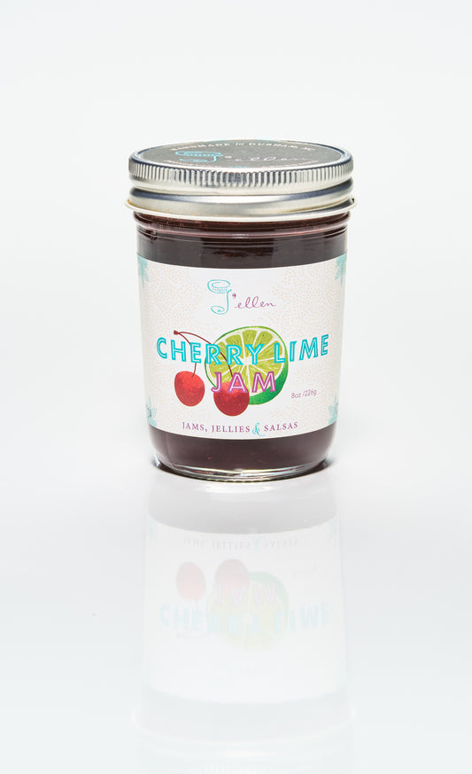 Cherry Lime Jam  –  Sweet Cherry Meets Bright, Tangy Lime