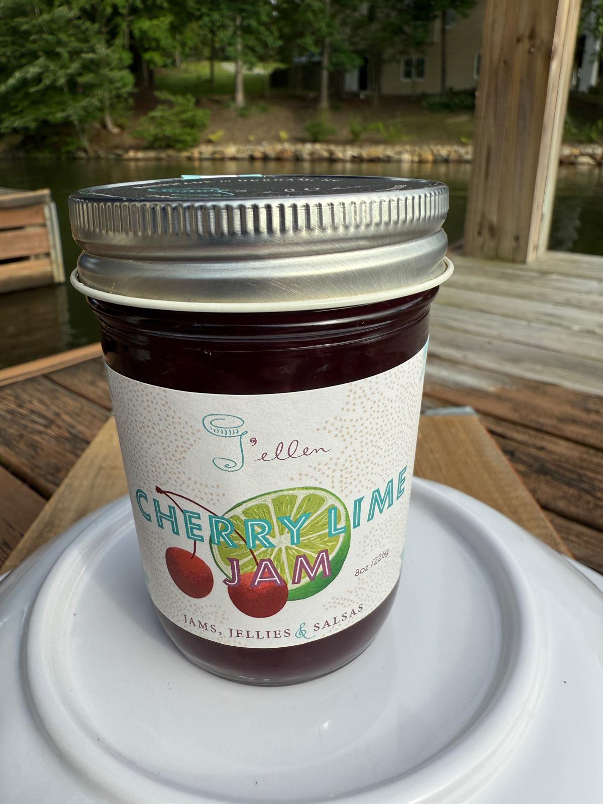 Cherry Lime Jam  –  Sweet Cherry Meets Bright, Tangy Lime