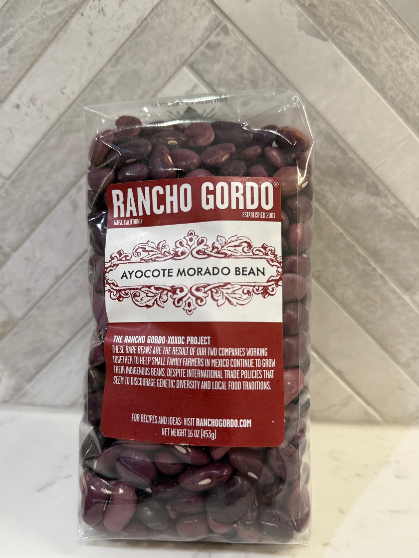 Rancho Gordo Ayocote Morado heirloom beans