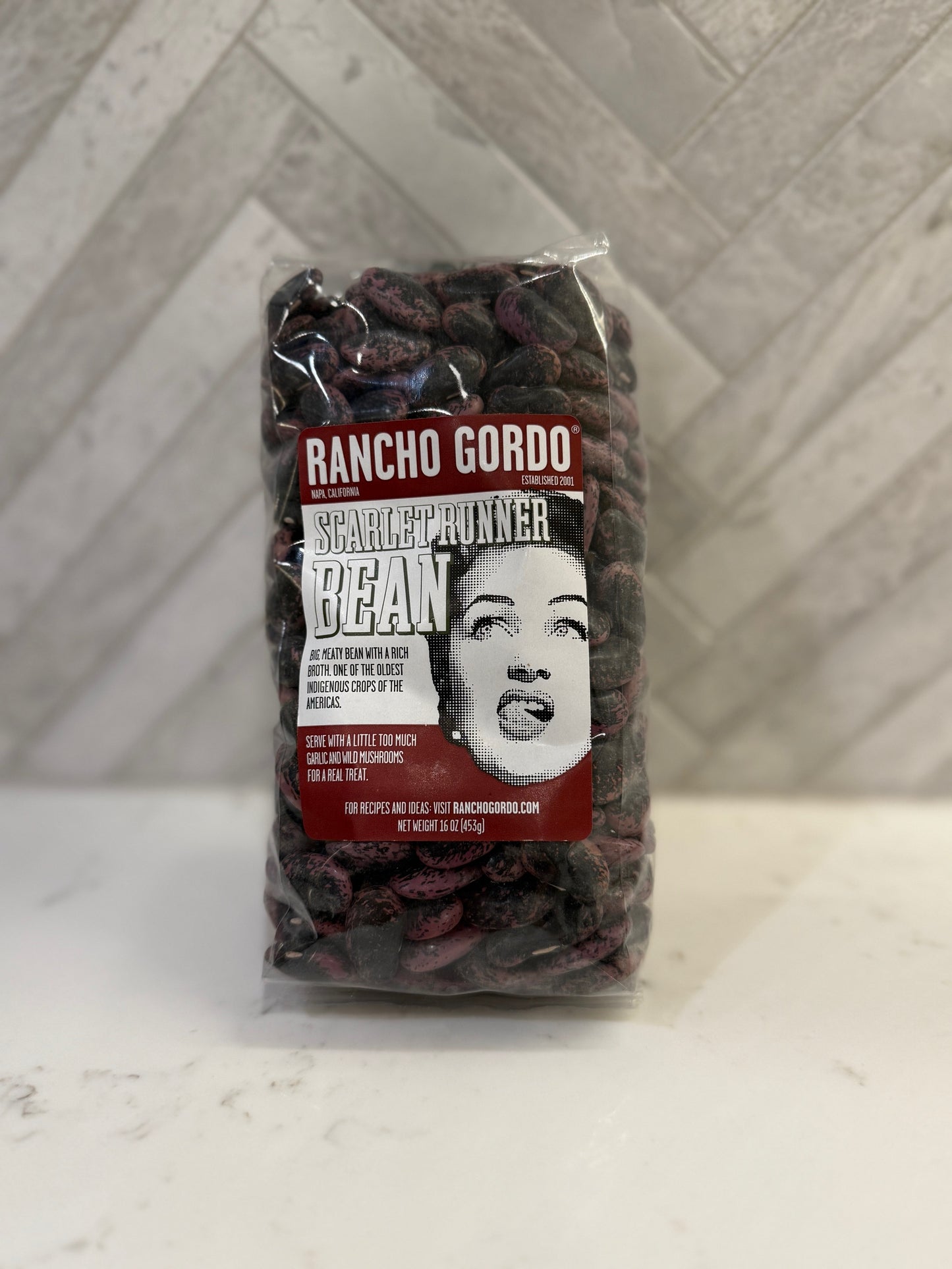Rancho Gordo Scarlet Runner dried heirloom beans